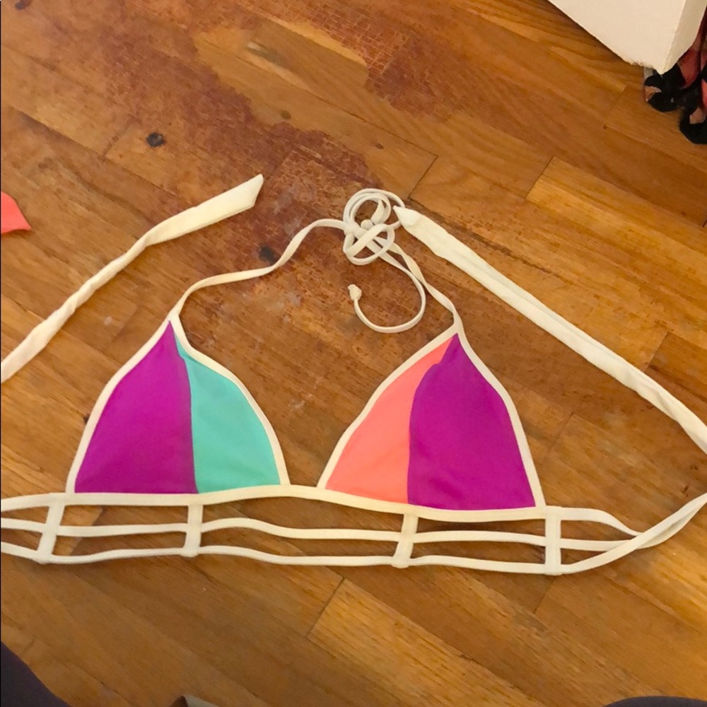 PINK bathing suit top